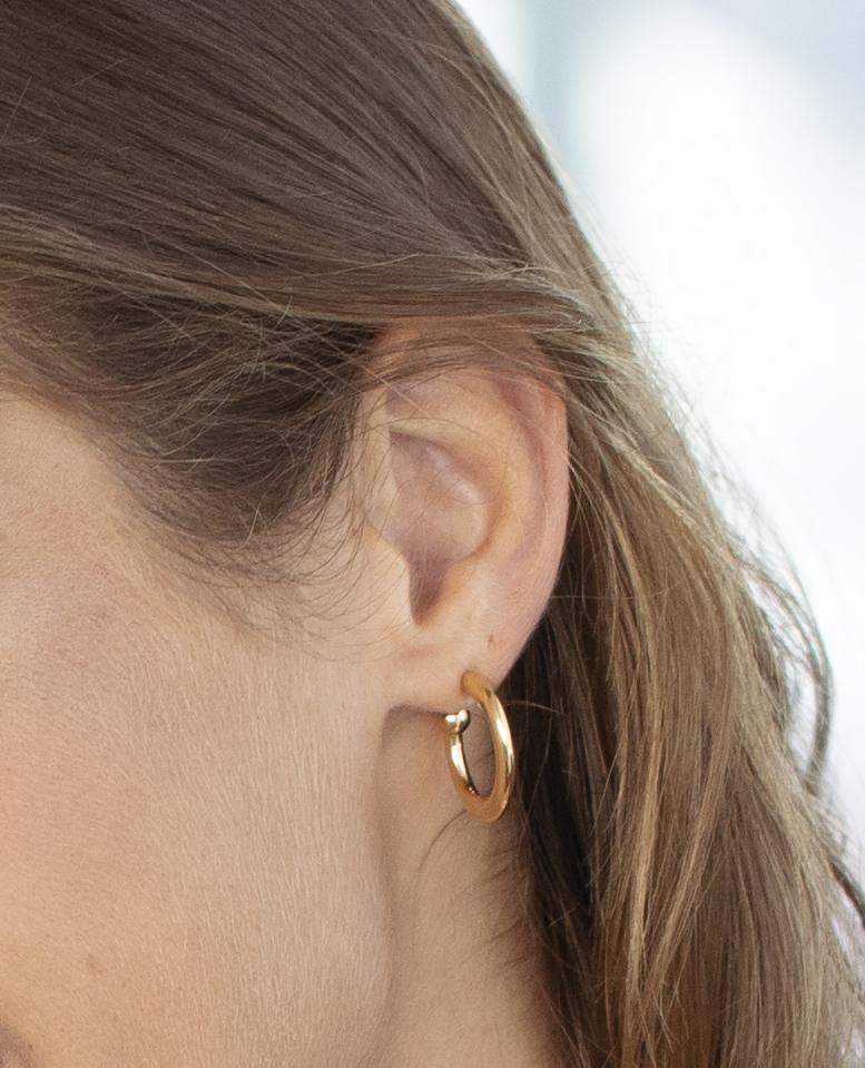Inca Hoop Earrings Gold