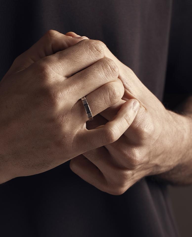 Thin sales mens rings