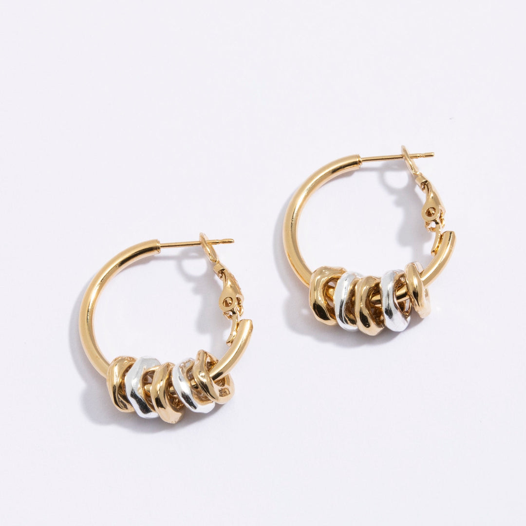 The five rings earrings