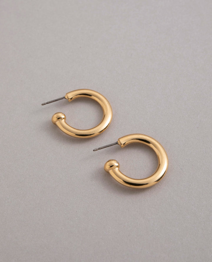 Inca Hoop Earrings Gold