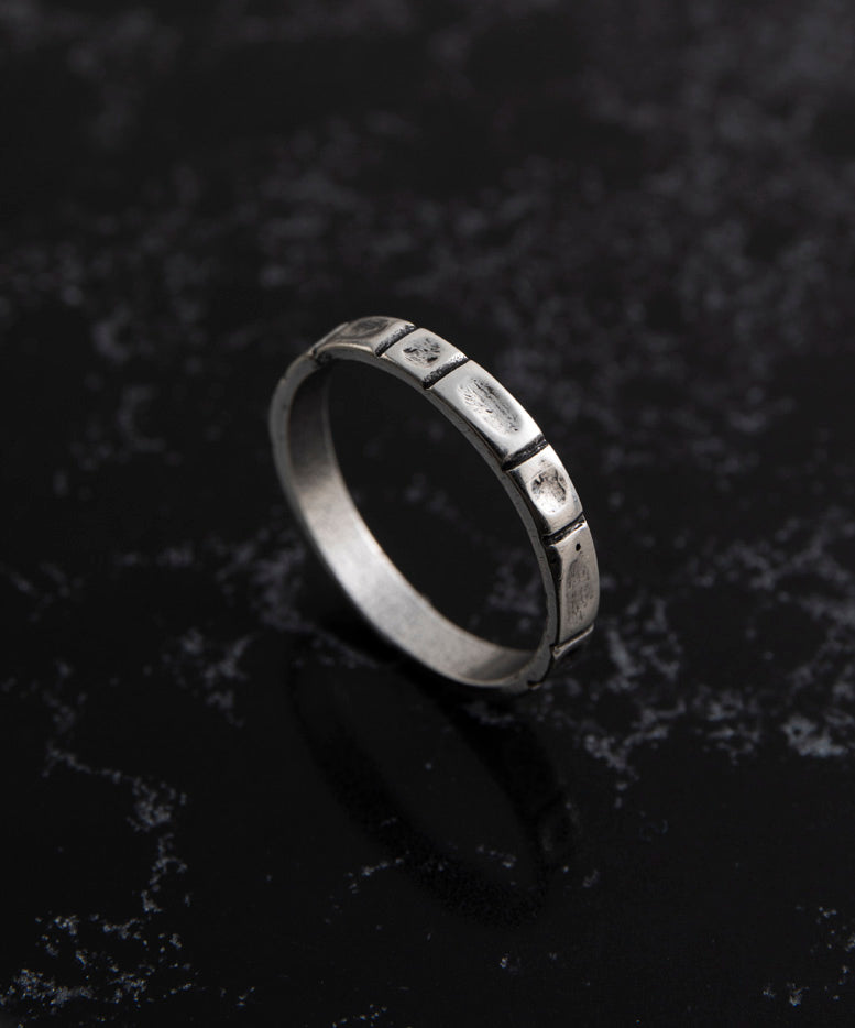 Vanadium Men Ring Silver